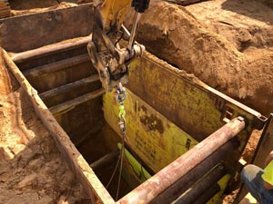 Steel Trench Box in Steel Trench Box Application