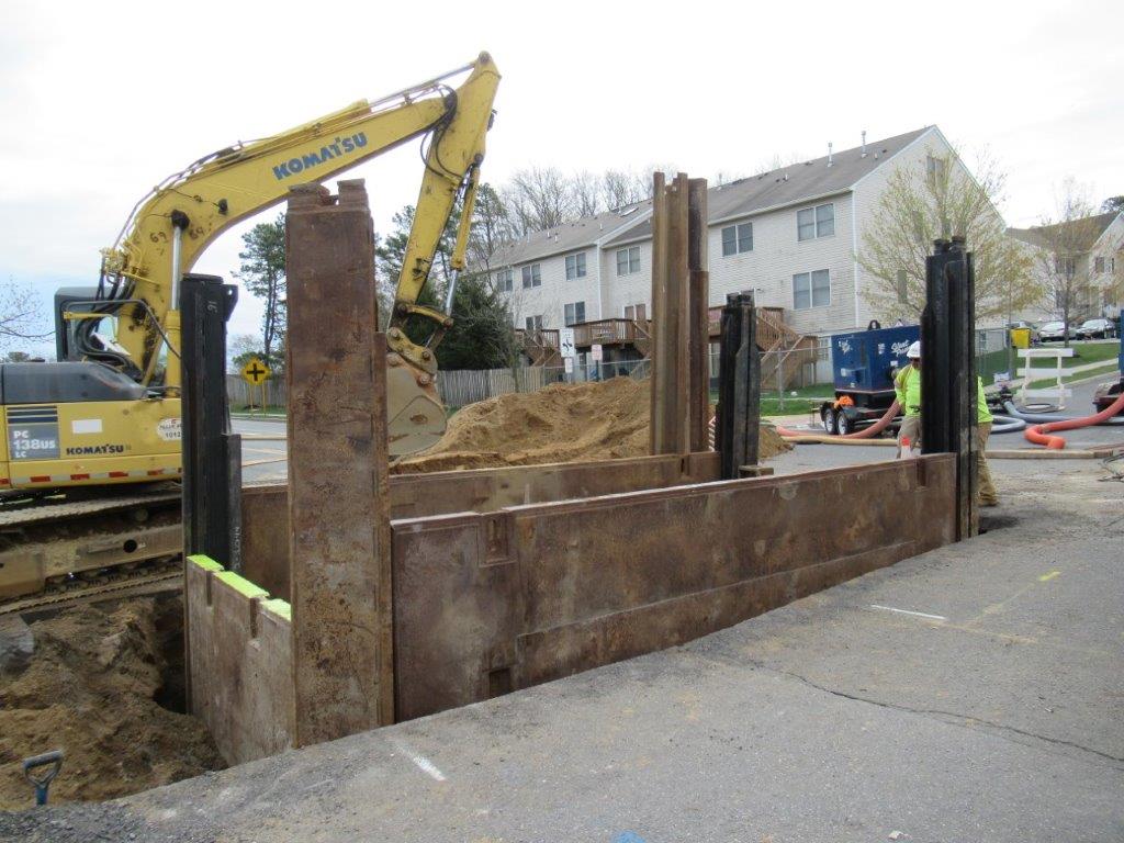 Slide Rail Systems|3 & 4-Sided Pit Project Gallery - TrenchTech, Inc.