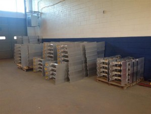 Aluminum Hydraulic Shores in Aluminum Jacks at Washington, PA facility